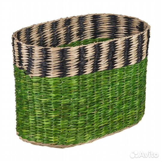 Корзина плетеная moroshka TamTam 17x15x25 водоросл
