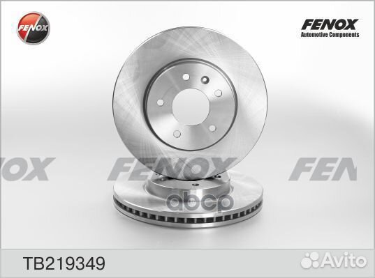 Диск торм.передний вентилируемый TB219349 fenox
