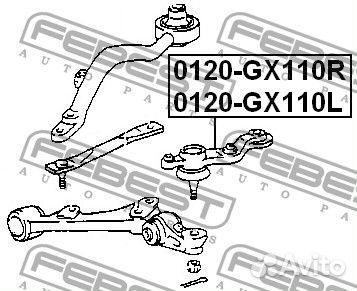Опора шаровая передняя нижняя правая