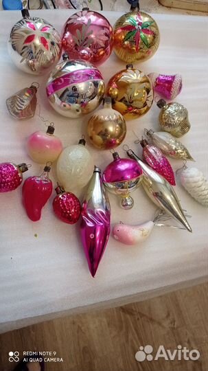 Лот ёлочных игрушек СССР