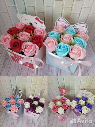 Прекрасные букеты из мыла