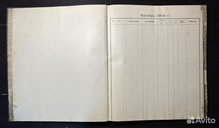 Срочная книга комиссионных векселей 1919