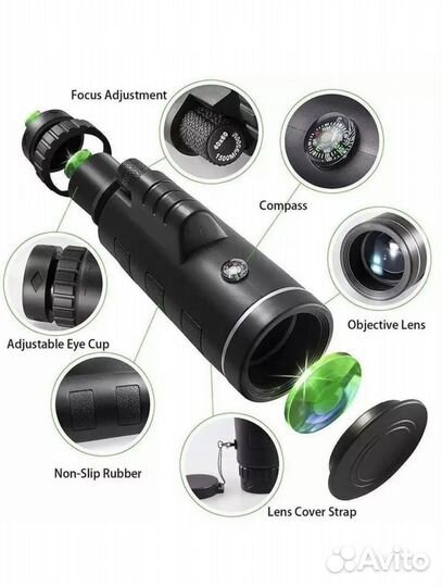 Монокуляр Монокль для охоты рыбалки туризма 40* 60