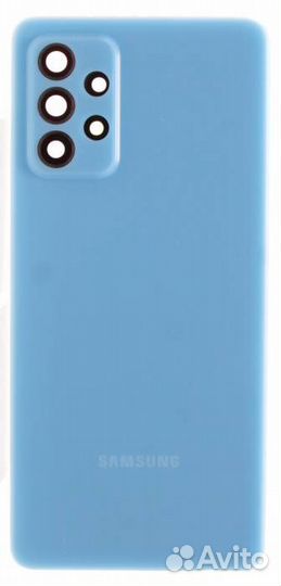 Задняя крышка для Samsung A725F (A72) Синяя (со ст