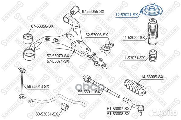 Опора амортизатора переднего KIA Sportage