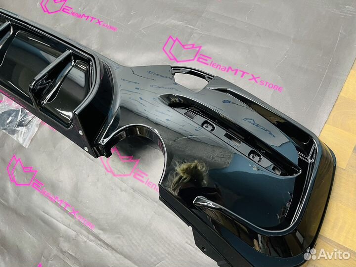 Диффузор BMW F20 LCI 1x1 черный глянец