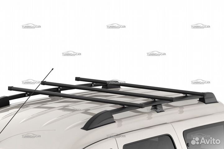 Рейлинги Усиленные с 3 поперечинами LADA Largus