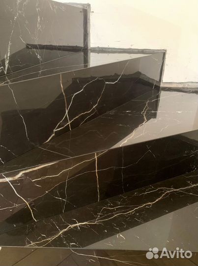 Изготовление ступеней лестницы из керамогранита