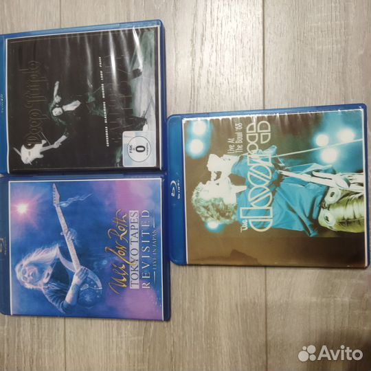 Большая коллекция, CD и DVD дисков рок музыки