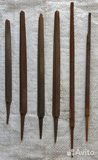 Напильник плоский круглый треугольный СССР