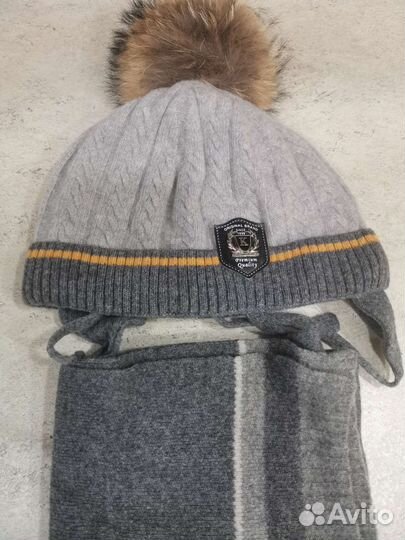 Комплект шапка и шарф для мальчика