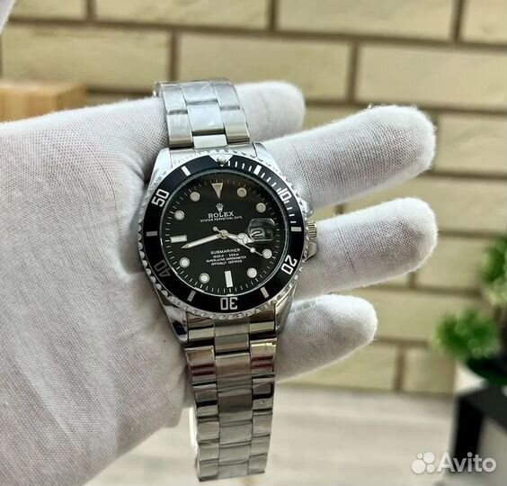 Часы rolex submariner Black Часы мужские rol