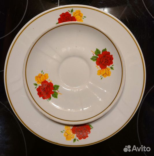 Кофейное трио Вербилки(Дмитровский фарфоровый з-д