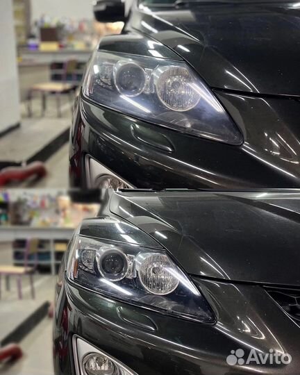 Светодиодные bi-led линзы на Mazda CX-7, CX-5