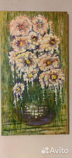 Хризантемы в вазе