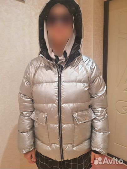 Серебряная женская куртка 44-46-48 размера
