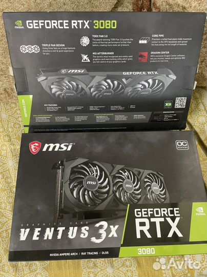 Видеокартa MSI RTX 3080