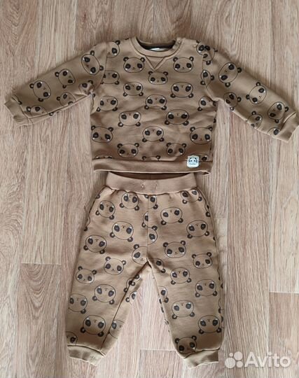 Детский костюм из футера с начесом 92