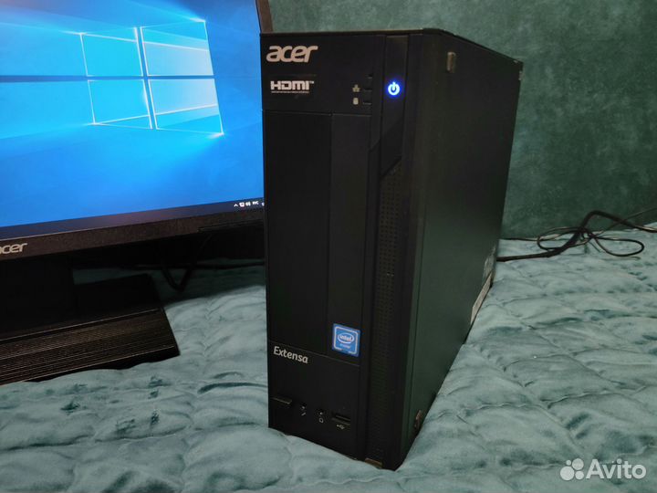 Пк Celeron J3060 + 4GB + SSD + HDD