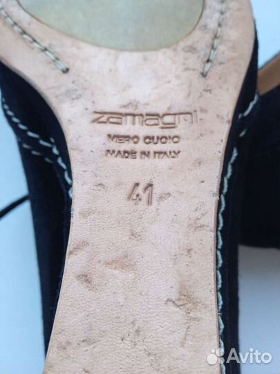 Туфли 41р нат замша