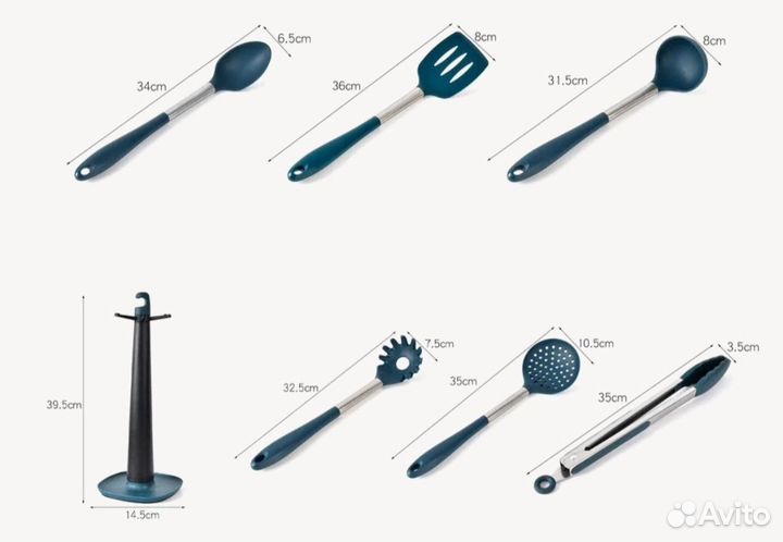 Кухонный набор новый лопатки половник
