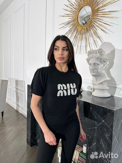 Футболка Miu Miu с биркой