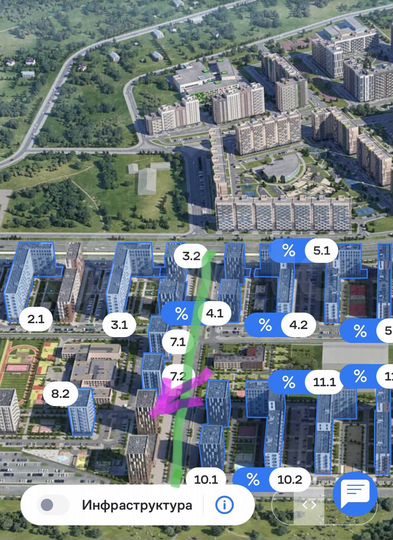 Топ локация Главный бульвар в Пригород Лесное к.9
