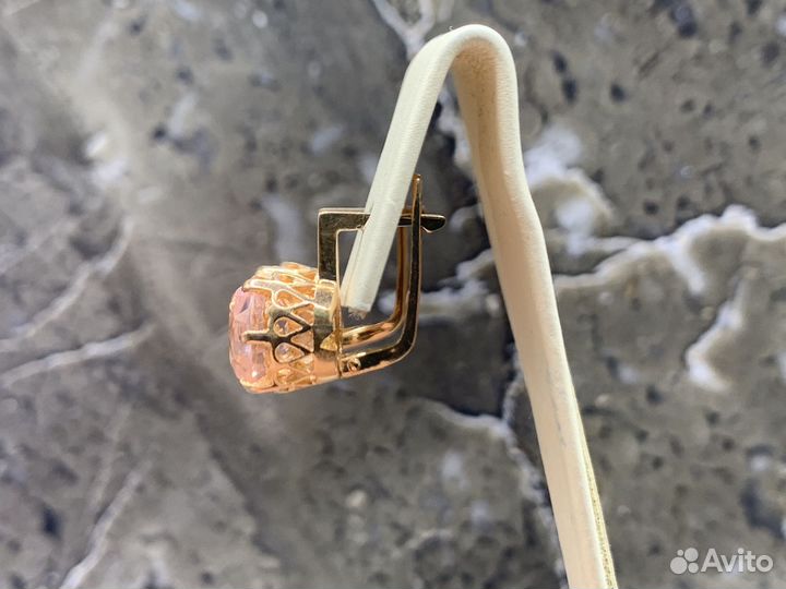 Советские золотые серьги 583