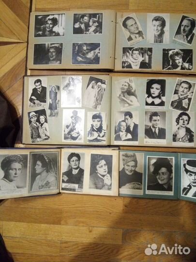 Фотоальбомы - артисты и животные 9 шт ретро