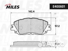 E400601 Колодки тормозные дисковые перед