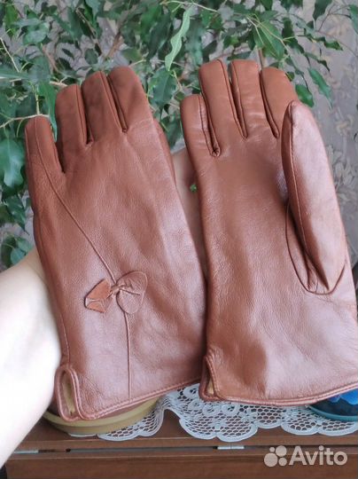 Перчатки кожанные