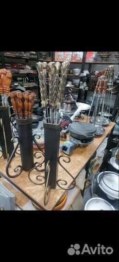 Подставка для шампуров, тубус для шампуров