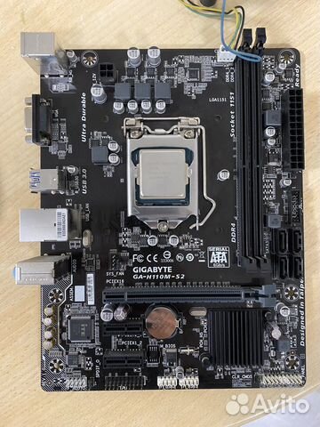 Мат. плата Gigabyte Ga-H110M-S2 с процессором купить в Москве ...