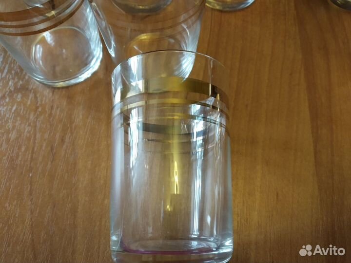 Советские рюмки (стопки) с позолотой