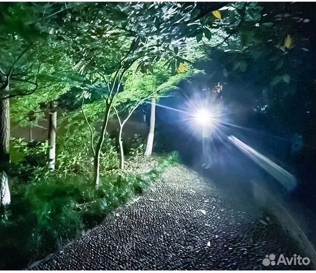 Гибкий налобный фонарь светодиодный LED-COB + XPG