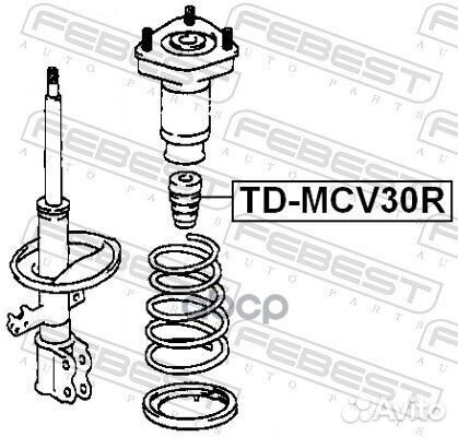 Отбойник заднего амортизатора tdmcv30R Febest