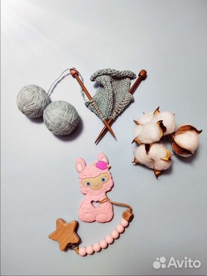 Держатель с грызунком силиконовым