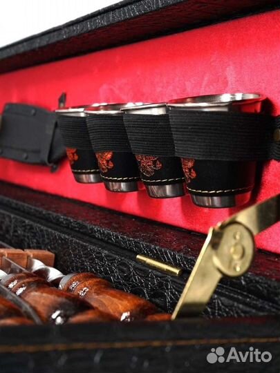 Подарочный набор шампуров в чемодане / Элит S