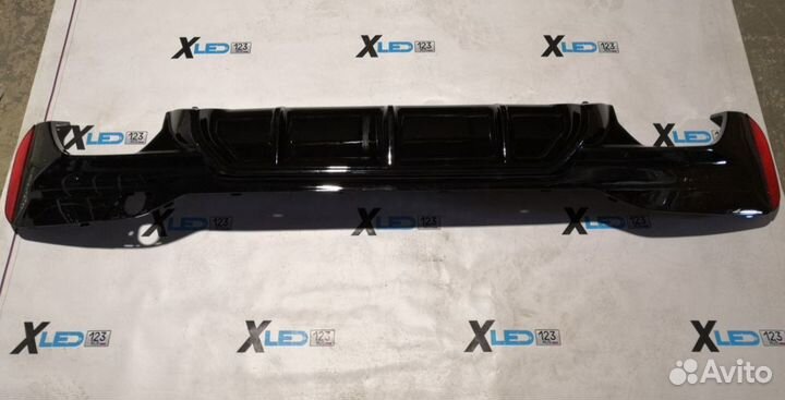 Диффузор заднего бампера BMW G30 M5 F90 глянец