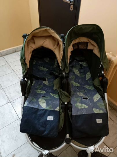 Коляска для двойни bumbleride indie twin слюльками