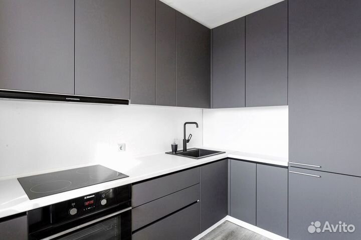 Угловая кухня с мдф фасадами