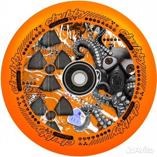 Колесо chubby Lab 110mm Radioactive Orange Soc435