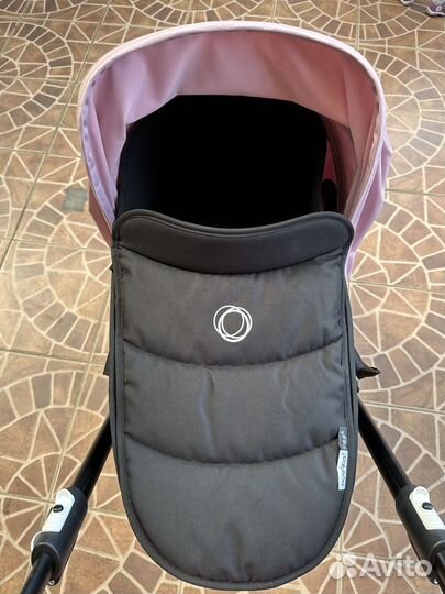 Коляска bugaboo bee 6 2 в 1 + капор черного цвета