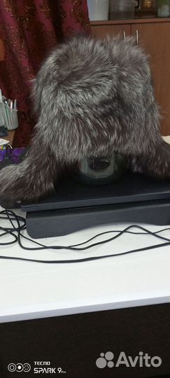 Шапка ушанка из чернобурки