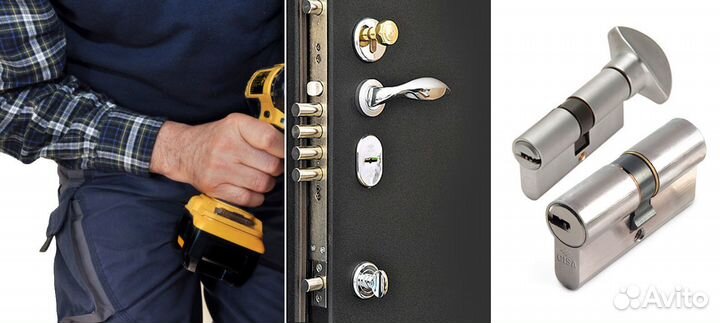 Вскрытие и замена дверных замков