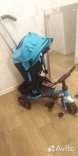 Велосипед коляска с ручкой