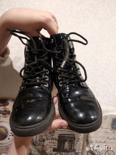 Ботинки для девочки демисезонные 35 размер бу