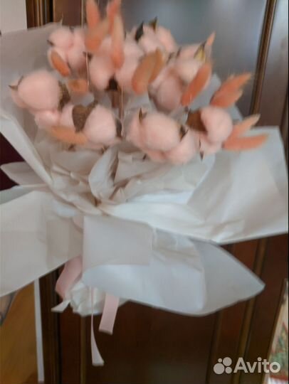 Букет из хлопка