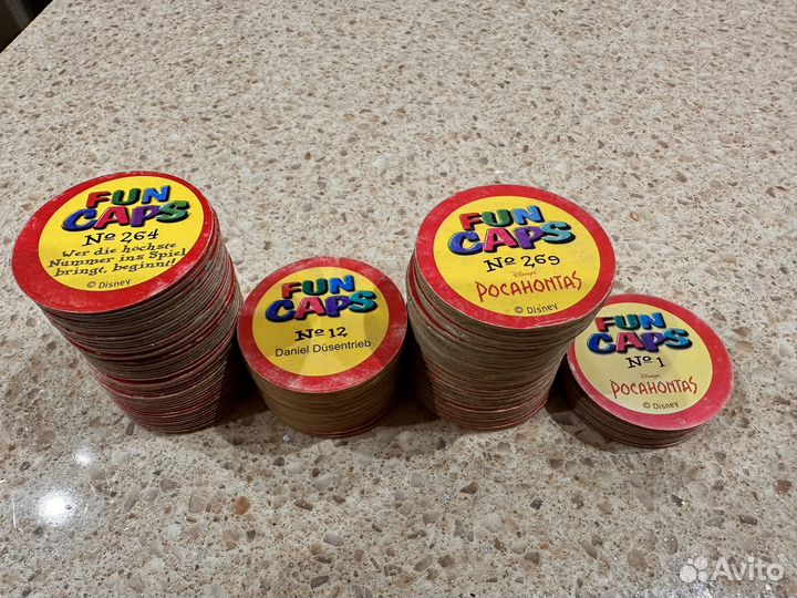 Фишки, кепсы FunCaps разные серии