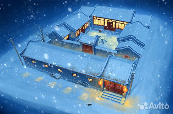 Т09001 Beijing Siheyuan(courtyard house)